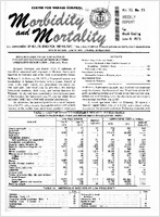 Morbidity and Mortality Weekly Report Vol 22 No 23 week ending June 9 1973