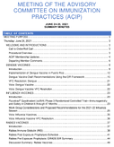 Meeting of the Advisory Committee on Immunization Practices ACIP June 2425 2021 summary minutes