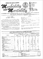 Morbidity and Mortality Weekly Report Vol 20 No 1 week ending January 9 1971