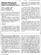 Behavioral health and cost outcomes of an HMObased prenatal health education program