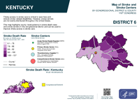 KY Congressional District 06 Stroke and Stroke Centers Map 119th Congress