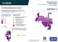 IL Congressional District 08 Stroke and Stroke Centers Map 119th Congress