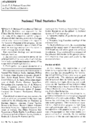 National vital statistics needs