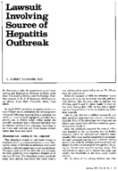 Lawsuit involving source of hepatitis outbreak