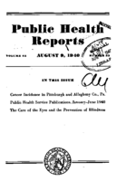 Public Health Reports  v 56 no 32  cover