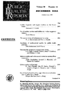 Public Health Reports  v 80 no 12 December 1965  table of contents