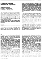 A multistate analysis of active life expectancy