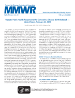 Update Public Health Response to the Coronavirus Disease 2019 Outbreak  United States February 24 2020