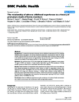 The relationship of adverse childhood experiences to a history of premature death of family members