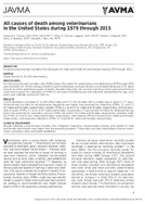 All causes of death among veterinarians in the United States during 1979 through 2015