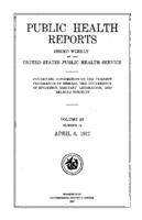 Public Health Reports  v 32 no 14  cover