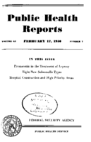 Public Health Reports  v 65 no 7  cover