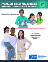 Protejase de las picaduras de mosquito cuando este afuera