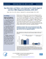 Eye disorders and vision loss among US adults aged 45 and over with diagnosed diabetes 20162017