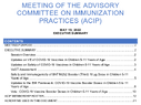 Meeting of the Advisory Committee on Immunization Practices ACIP May 19 2022 summary minutes