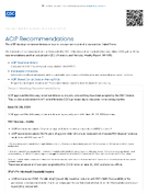 ACIP Recommendations