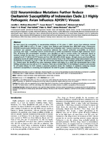 I222 Neuraminidase Mutations Further Reduce Oseltamivir Susceptibility of Indonesian Clade 21 Highly Pathogenic Avian Influenza AH5N1 Viruses