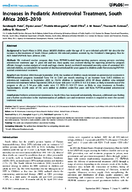 Increases in Pediatric Antiretroviral Treatment South Africa 20052010