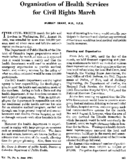 Organization of health services for civil rights march