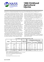 1998 Childhood agricultural injuries