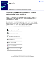 Saliva Cell Type DNA Methylation Reference Panel for Epidemiological Studies in Children