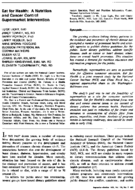 Eat For Health A Nutrition And Cancer Control Supermarket Intervention