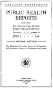 Public Health Reports  v 43  no 23  cover