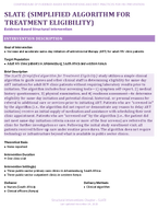 SLATE SIMPLIFIED ALGORITHM FOR TREATMENT ELIGIBILITY