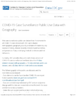 COVID19 Case Surveillance Public Use Data with Geography March 23 2021