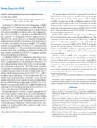 Notes From the Field COVID19 Prevention Practices in State Prisons  Puerto Rico 2020