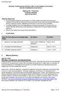 National Conversation on Public Health and Chemical Exposures Serving Communities Meeting No 7 Summary InPerson Meeting April 2930 20100