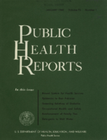 Public Health Reports  v 75  no 1  cover