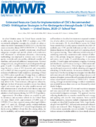Estimated Resource Costs for Implementation of CDCs Recommended COVID19 Mitigation Strategies in Prekindergarten Through Grade 12 Public Schools  United States 202021 School Year