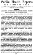 Public Health Reports  V 63 No 18 April 30 1948