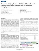 Powered Air Purifying Respirator PAPR An Efficient Personal Protective Device Against Respirable Dust in Underground Mining Operations