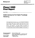 SCBA Oximetry for Fire Fighter Physiologic Monitoring