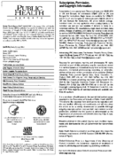 Public Health Reports  v 114 no 4  masthead