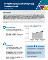 HIV Health Improvement Affinity Group Evaluation Report Summary 2019