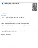COVID19 forecasts  hospitalizations  updated Jan 23 2024