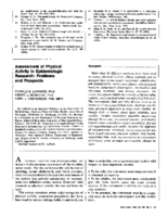 Assessment of physical activity in epidemiologic research problems and prospects