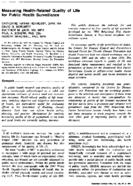 Measuring healthrelated quality of life for public health surveillance