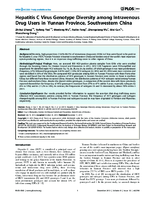 Hepatitis C Virus Genotype Diversity among Intravenous Drug Users in Yunnan Province Southwestern China