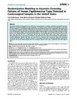 Randomization Modeling to Ascertain Clustering Patterns of Human Papillomavirus Types Detected in Cervicovaginal Samples in the United States