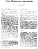 Public health operating statistics