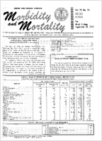 Morbidity and Mortality Weekly Report Vol 19 No 38 week ending September 26 1970