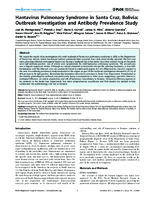 Hantavirus Pulmonary Syndrome in Santa Cruz Bolivia Outbreak Investigation and Antibody Prevalence Study