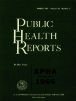 Public Health Reports  v 82 no 3 March 1967  cover