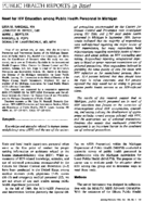 Need For HIV Education Among Public Health Personnel In Michigan