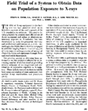 Field Trial Of A System To Obtain Data On Population Exposure To XRays