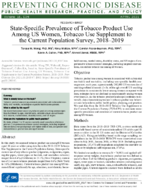 StateSpecific Prevalence of Tobacco Product Use Among US Women Tobacco Use Supplement to the Current Population Survey 20182019